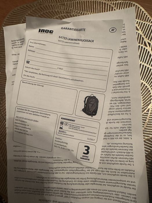 Rucsac avalansa Inoc ABS