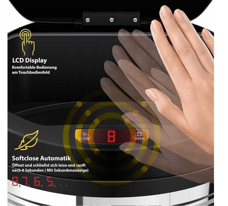 Автоматичен контейнер за боклук 30L/56L със сензор