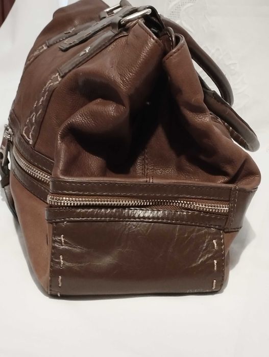 MNG ЕСТЕСТВЕНА КОЖА голяма дамска чанта