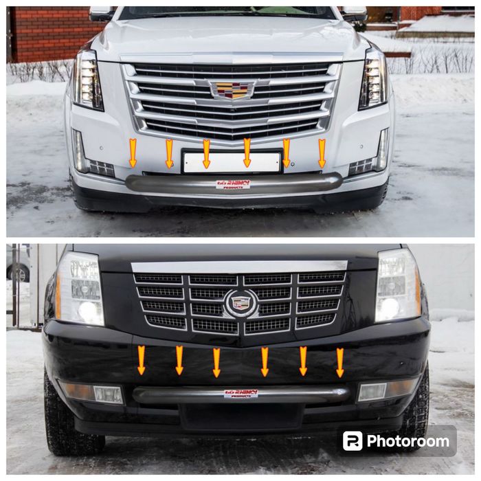 Защита бампера на Cadillac Escalade 3 и 4 поколения