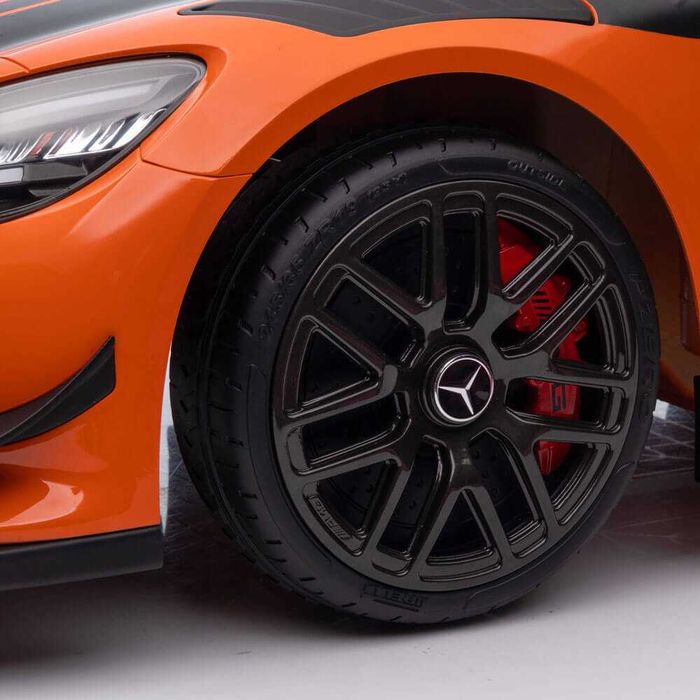 Masinuta electrica Mercedes GT3, Alba,CADOU: NR AUTO PERSONALIZAT!