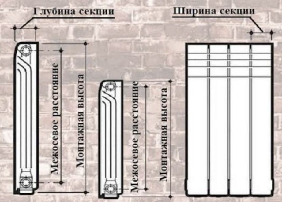 Радиатор отопления 4 секции