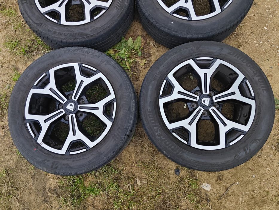 4x Jante Originale din Aluminiu de Dacia Duster pe 17" Negre