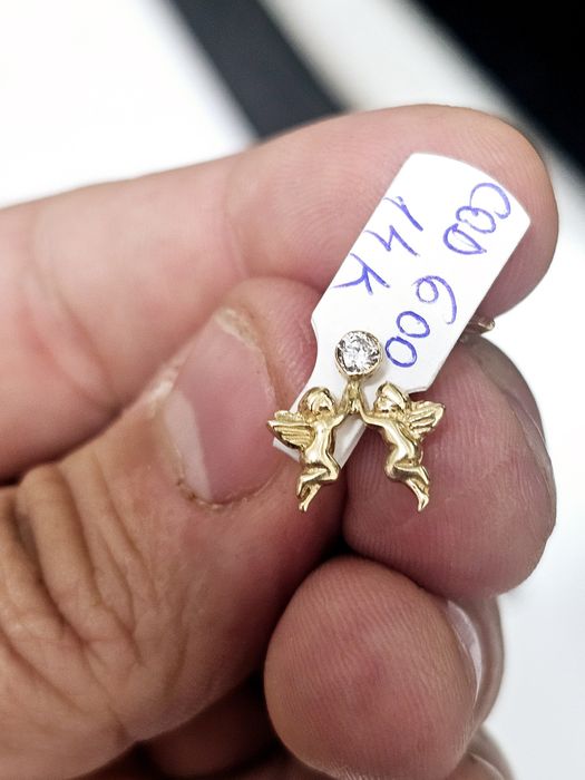 Vand cercei din aur 14 k 2.11 g cod 600