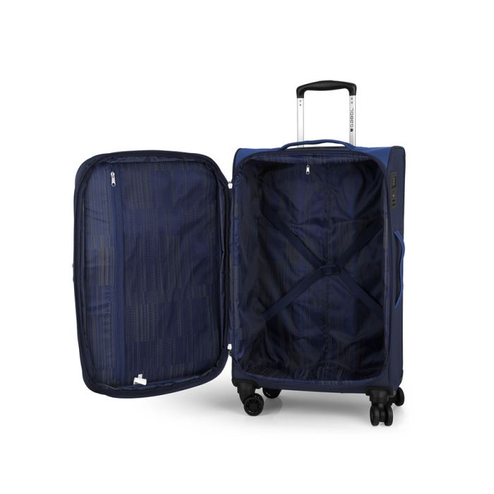 Запазен куфар Gabol, 61 литра, два цвята син и черен