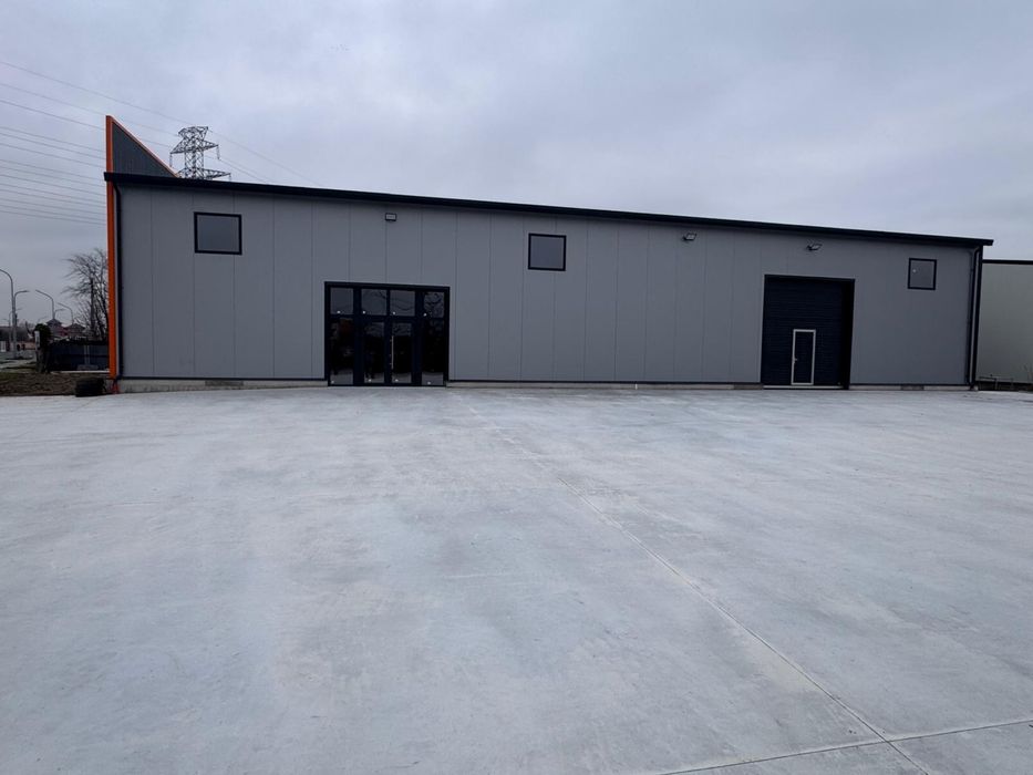 Închiriere hală industrială/comercială – 530 mp + curte betonată 1.300 mp | Acces rapid la A0