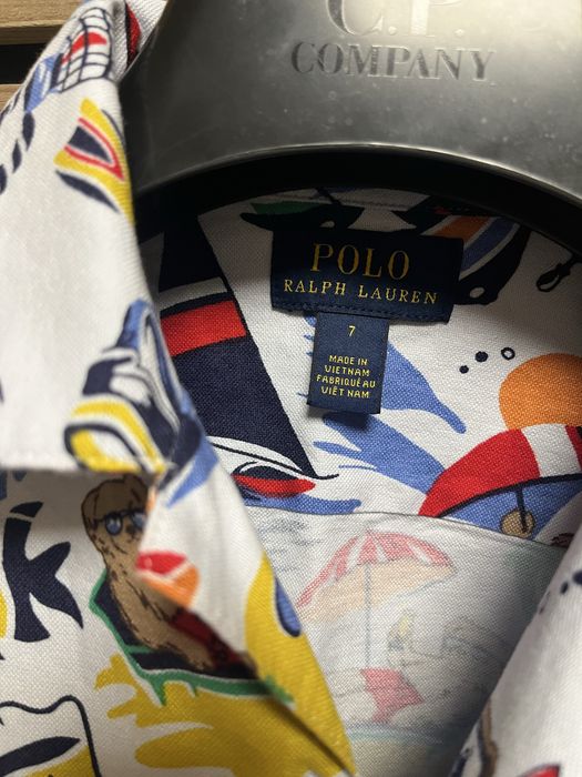 POLO Ralph Lauren - Bear Summer Edition - Нова детска риза 7г / Оригинал