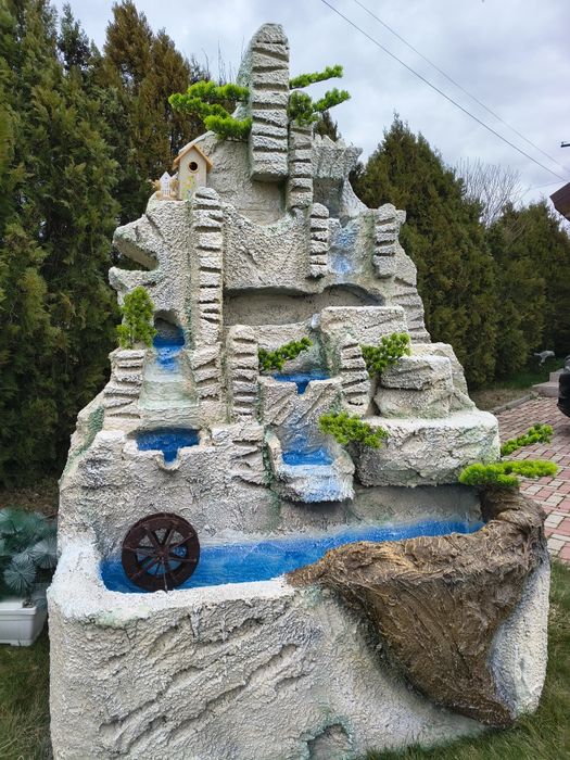 Fantani arteziene cascade  rocă