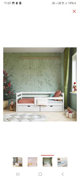 Детский кровать с матрасом