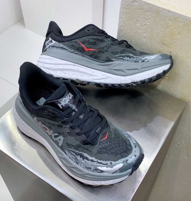 Нови мъжки маратонки Hoka Stinson 7 Black / Outer Orbit