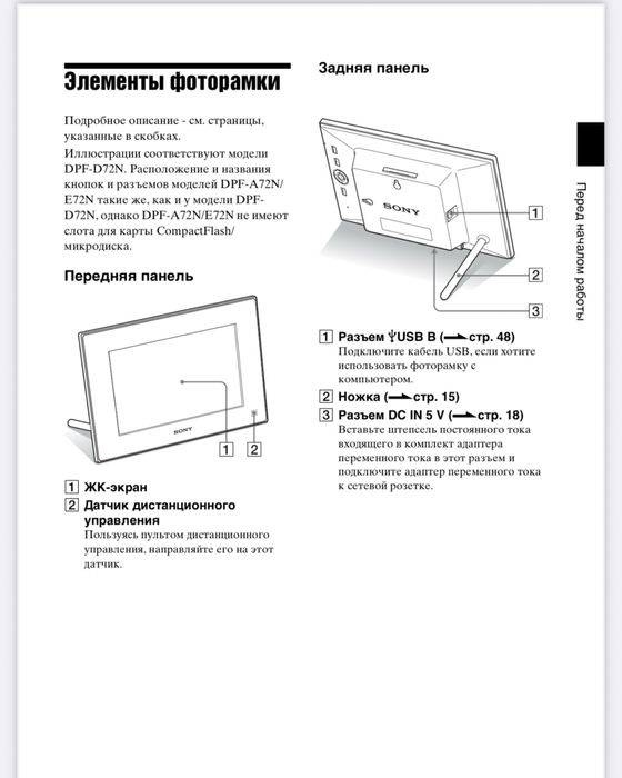 Цифровая фоторамка SONY