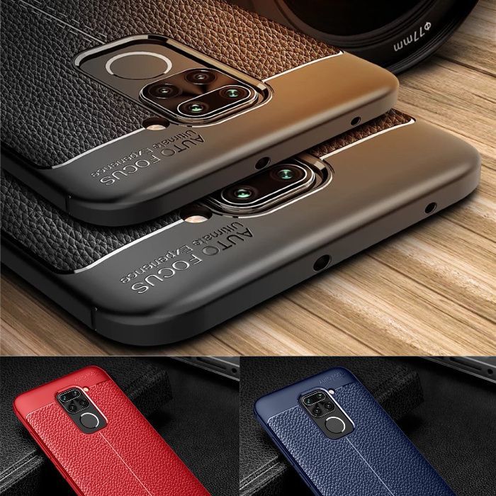 Bumper Antisoc model PIELE pentru Xiaomi Note 9, Note 9s, Note 9 Pro