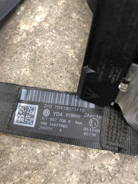 Преден десен ,ляв колан Пасат б6,б7 Passat b6,b7 до 2015г