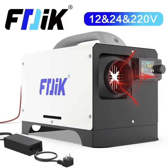 Incalzitor soba motorina sirocou webasto FDIK 8KW 12v/24v/220v Bluetooth  produs Nou Sigilat - Uscator aer cald