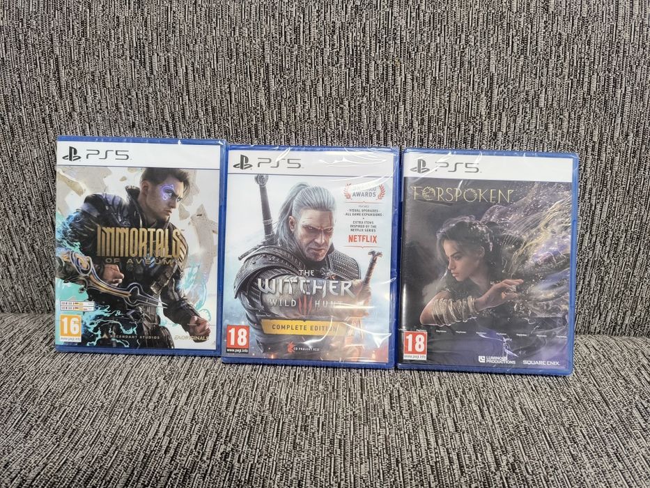 Witcher 3 ,Forspoken, Immortals of Aveum PlayStation 5 PS5