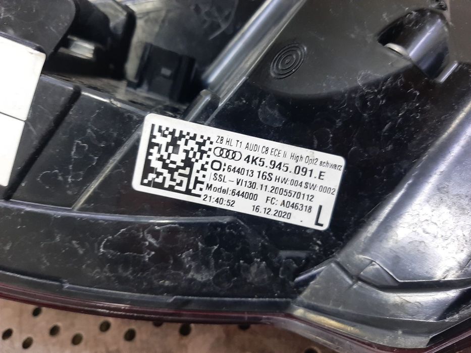 stop tripla lampa led aripa stanga audi a6 c8 4k avant 4k5945091e