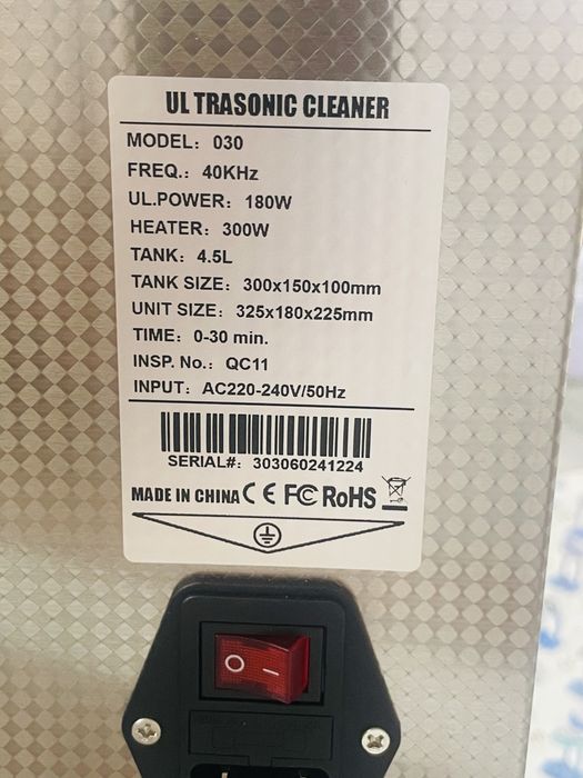 Moyka ultrazvuk sotiladi 4.5L