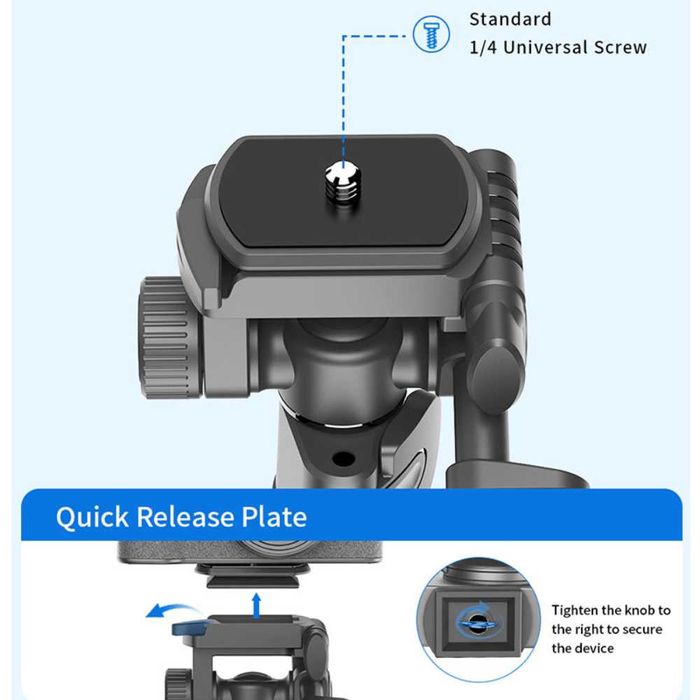 Селфи стик – Трипод HSU C06 – 1.83м | 360° ротация на главата