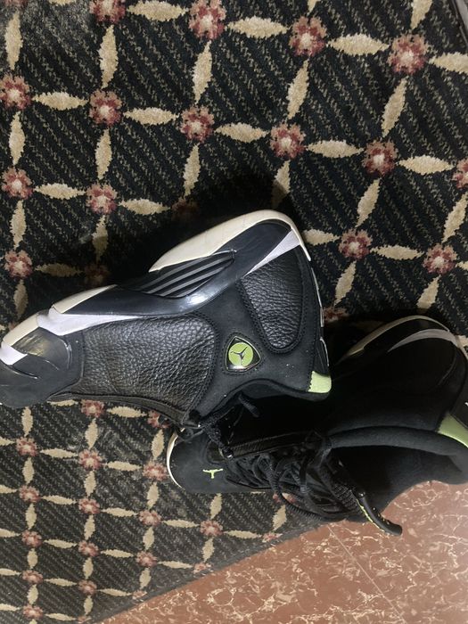 Nike air jordan 14 retro BG indiglo black green