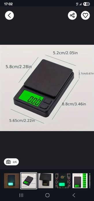Cantar pentru bijuterii - 500 g/ 0,01 - NOU