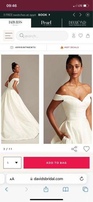Свадебное платье david’s Bridal