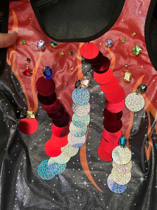 Трико за художествена гимнастика 122-128см