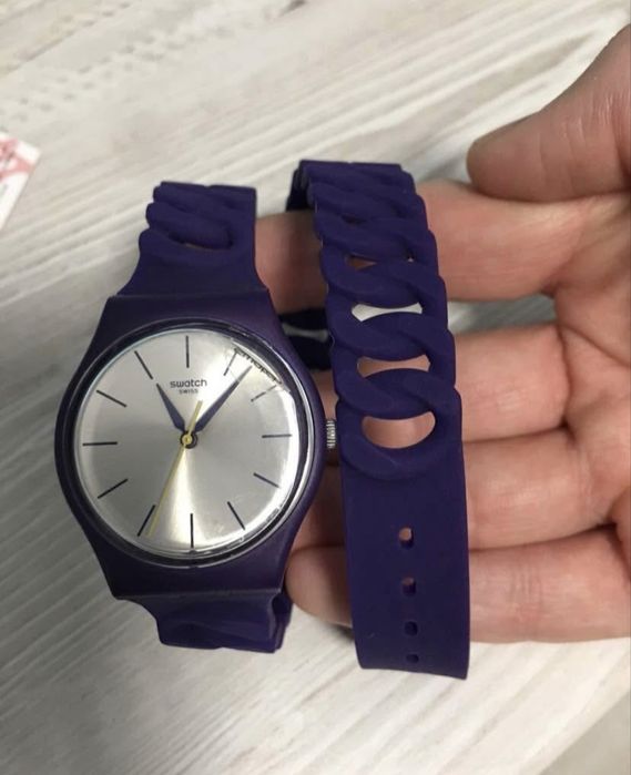 Ceas dama SWATCH nou, GV127, mov, rezistent la apa