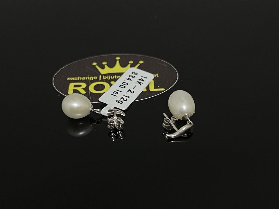 Bijuteria Royal CB : Cercei dama aur nou 14k 2,12g