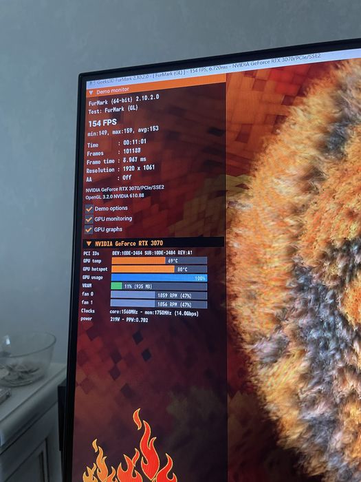 RTX 3070 | 8 GB GDDR6 256 BIT PNY XLR8
