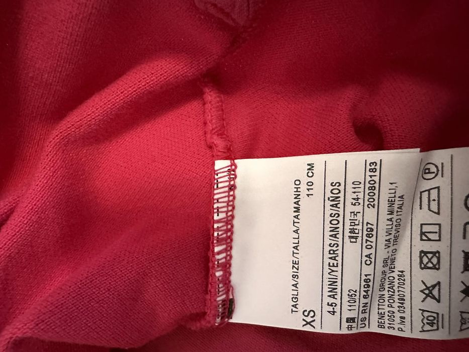 Детски блузки бенетон 4-5 год