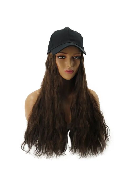 Парик кепка с длинными волосами.