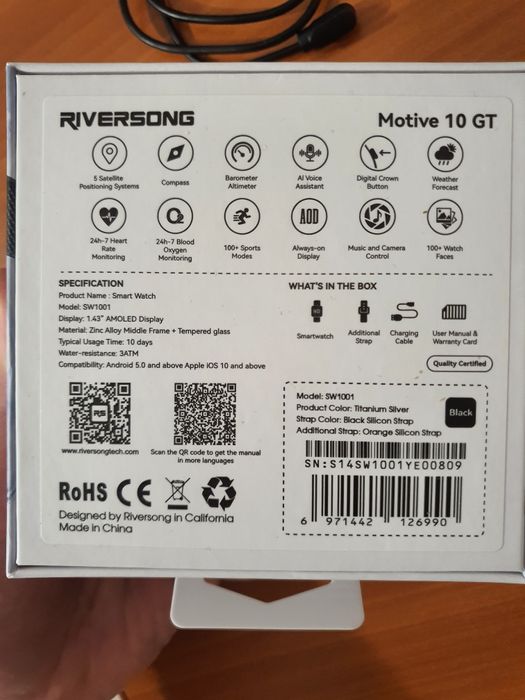 Ceas digital Riversong Motive 10GT