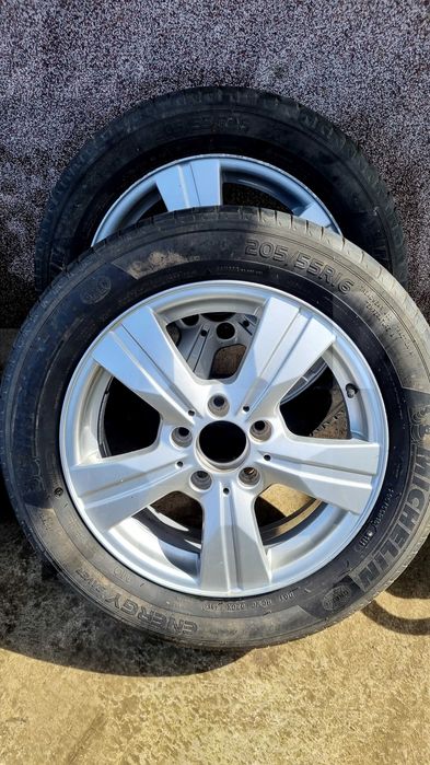 Roți aluminiu si cauciucuri michelin 205,,55, 16