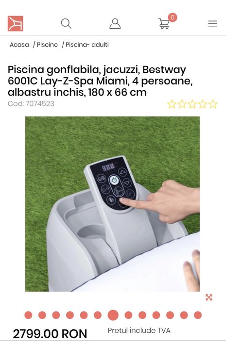 Piscina cu hidromasaj noua