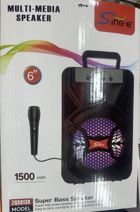 Караоке Колонки с микрофоном янги (новый)