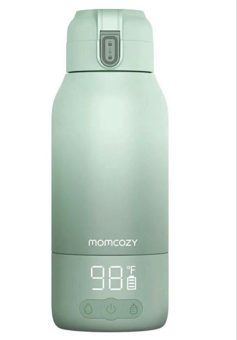 Преносим нагревател за кърма и вода Momcozy - MW05, 500 ml, зелен