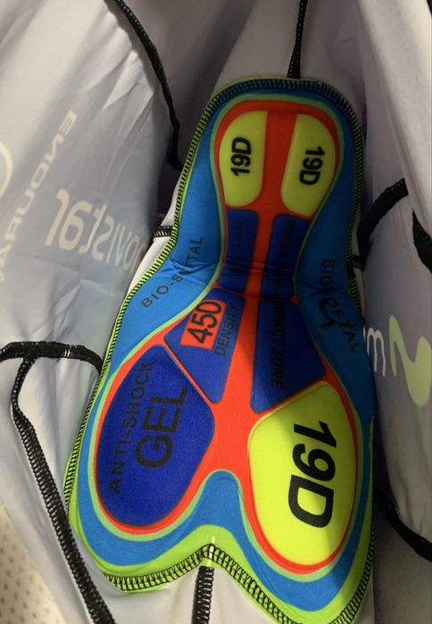 Pantaloni ciclism primavara toamna Movistar