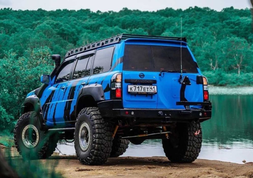 Бампер РИФ силовой задний Nissan Patrol Y61