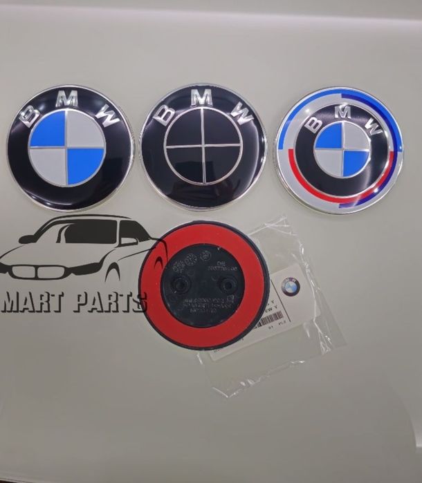 Алуминиева 82мм емблема за Бмв Ф10 Ф11 Ф30 Ф31  / Bmw F10 F11 F30 F31