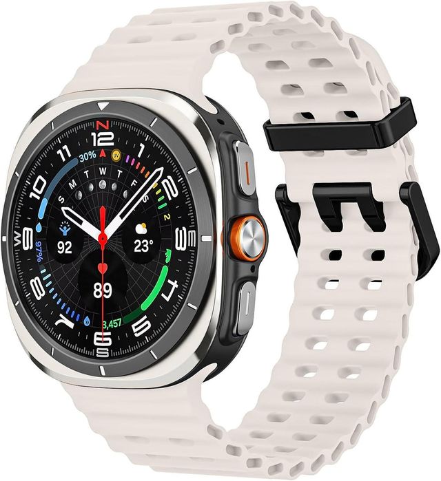 Силиконова Каишка за Samsung Galaxy Watch Ultra - Starlight цвят