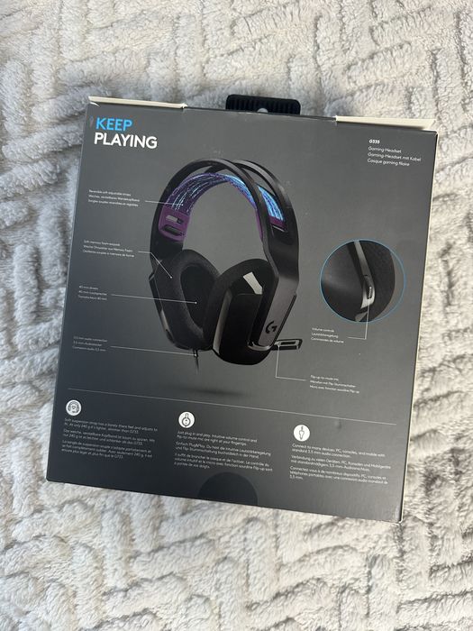 Caști gaming logitech G335, negre