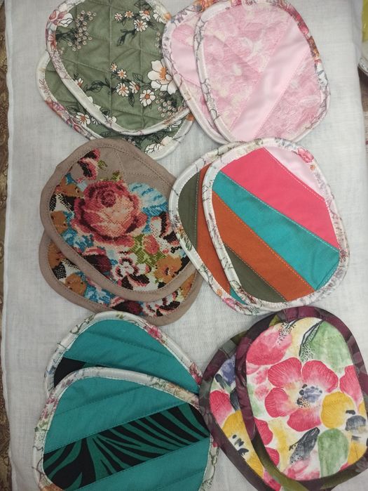 Подставка под горячее (круг, табак)