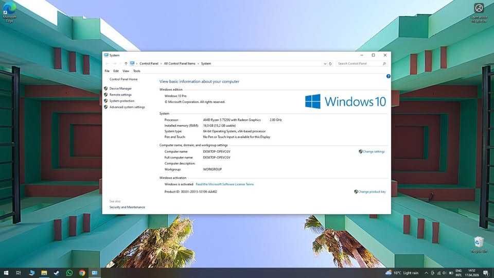 Laptop Acer Aspire 3 A315-24P-R1N6, Ryzen 5 7520U, 16GB DDR5, 512GB SSD