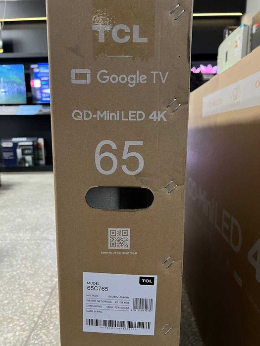 Телевизор TCL 65* C765 4k Miniled 144ГЦ Google Tv + прошивка + доставк