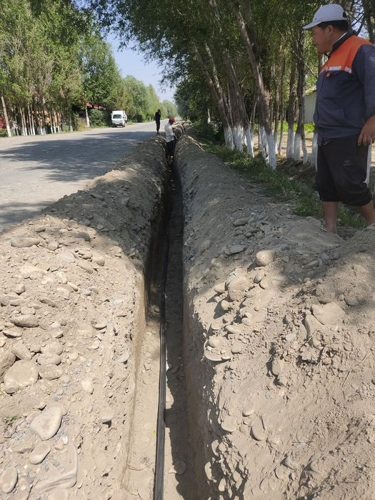 Транше хизматлари газ  сув кабелар учун транше ковлаймиз