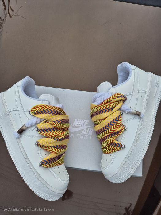 Nike air force 1 rope yellow lanvin