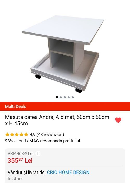 Masuta cafea Andra