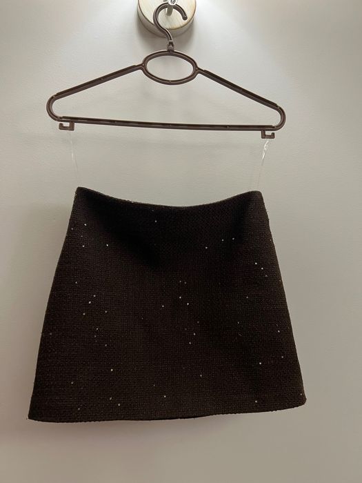 Сет в кафяво с пола и блейзър