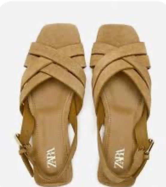 Обувь Zara из натуральной замши