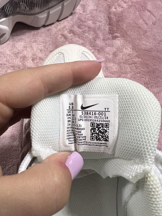 Nike AirMax 36 albi noi